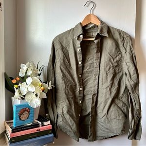 Abercrombie & Fitch Army Green Button Up